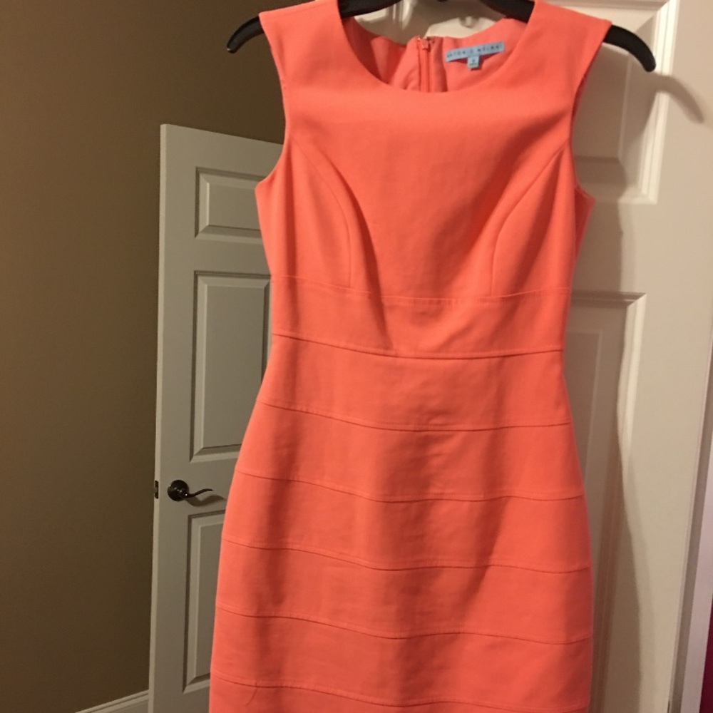 Peach elegant dinner dress